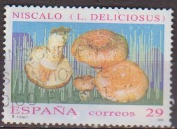 z vendido España 1994 3282 Sello º Micologia Niscalo (L. Deliciosus) Mushrooms Timbre Espagne Spain Spagna